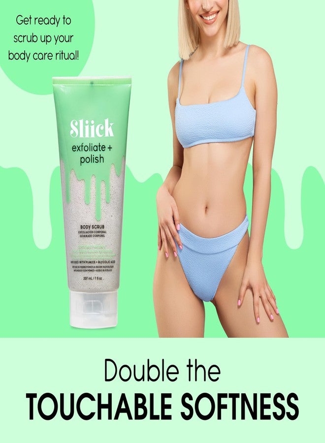 Sliick Exfoliate and Polish Body Scrub, Infused with Pumice and Glycolic Acid, 7 oz - Image 2